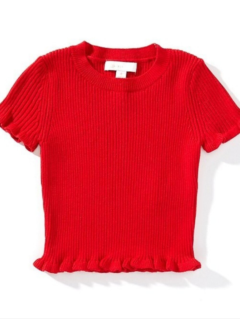 NWT GB Girls Knit Short Sleeve Sweater Medium 8/10